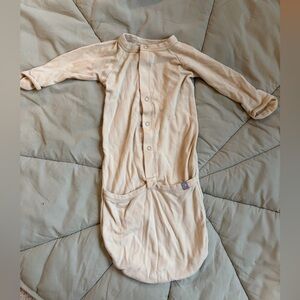 Goumi Beige/Honey Mustard Baby Sleep Gown- 3-6mo